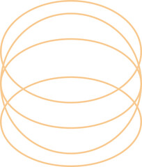 Minimal Oval Outline Shape Design