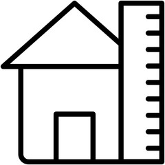 House Measurement Vector Icon 