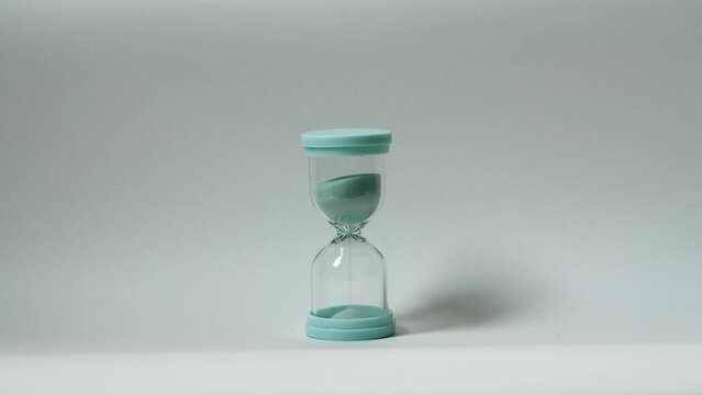 Hourglass isolated on white background. Time concept. Time is fleeting