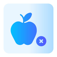healthy food gradient icon