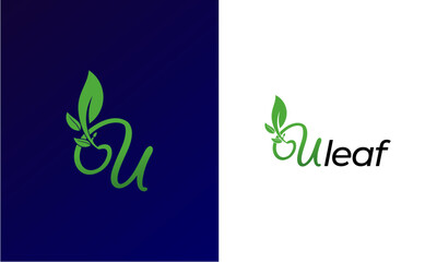 U Monogram Logotype Luxury