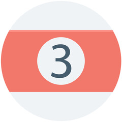 Billiard Ball Vector Icon
