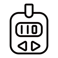 glucosemeter line icon
