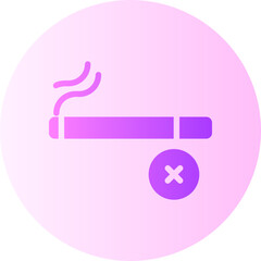 no smoking gradient icon
