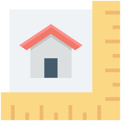 House Measurements Vector Icon 