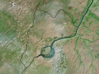 Brazzaville, Republic of Congo. High-res satellite. No legend
