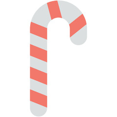 Fototapeta premium Candy Cane Vector Icon