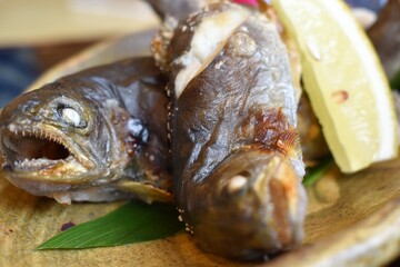 岩魚の塩焼き定食