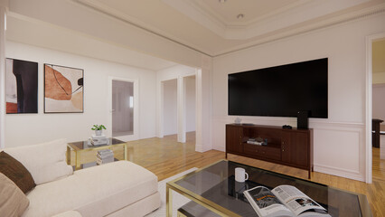 Interior design for house and living room.