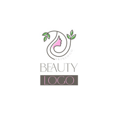 Beauty leaf women logo, Cosmetic logo, Beautiful Logo 