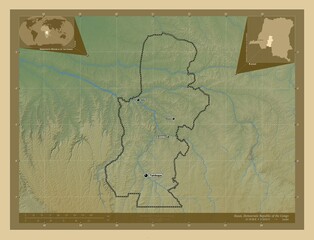 Kasai, Democratic Republic of the Congo. Physical. Labelled points of cities