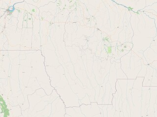 Fototapeta premium Kwango, Democratic Republic of the Congo. OSM. No legend