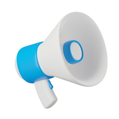3d render of megaphone icon. - obrazy, fototapety, plakaty