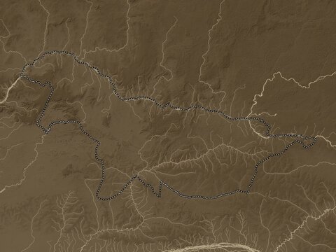 Nord-Ubangi, Democratic Republic of the Congo. Sepia. No legend