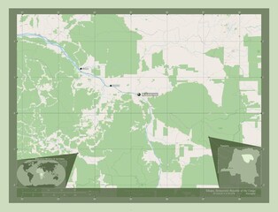 Tshopo, Democratic Republic of the Congo. OSM. Labelled points of cities