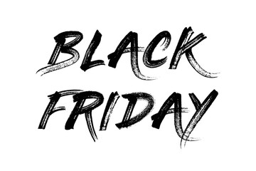 Black Friday with white background for black friday