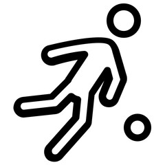 Soccer Player Vector Icon 
