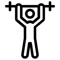 Weightlifting Vector Icon 