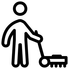 Janitor Vector Icon 