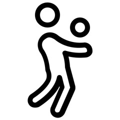 Basketball Player Vector Icon 