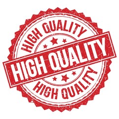 HIGH QUALITY text on red round stamp sign