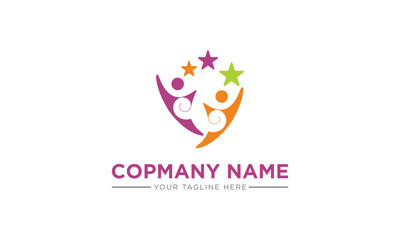 Human Health logo design. sport, medical, fitness logo design.