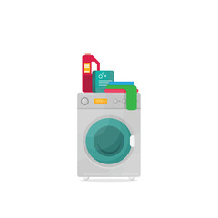 washing machine in flat style.modern vector illustration