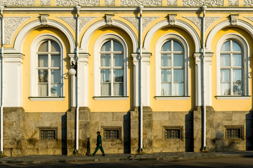 Fototapeta premium Details of old historical buildings near Red Square in Moscow