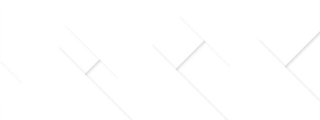 Abstract  white geometric overlapping square pattern design of technology background with shadow. You can use for add, poster, design artwork, template, banner, wallpaper.