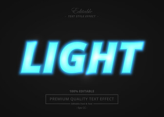 LIGHT VECTOR STYLE TEXT EFFECT