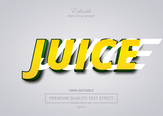 JUICE VECTOR STYLE TEXT EFFECT