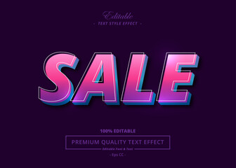 SALE VECTOR STYLE TEXT EFFECT