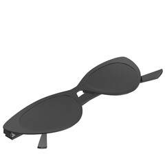 3d rendering illustration of cat-eye style sunglasses