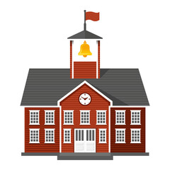 School Isolated Building Object Symbol