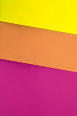 Abstract Background consisting Dark and light shades of yellow pink purple to create a three fold creative cover design	

