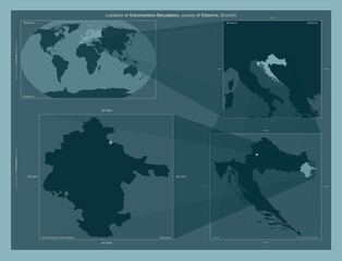 Vukovarsko-Srijemska, Croatia. Described location diagram