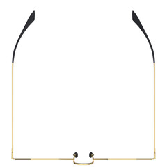 3d rendering illustration of octagon sunglasses