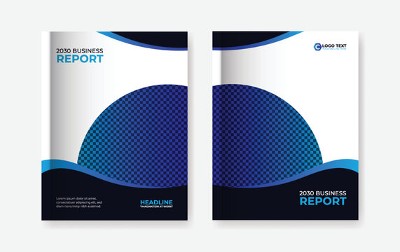 Business annual report, brochure and poster design template