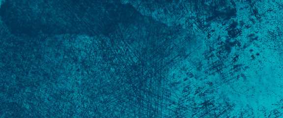 Colorful blue painted decorative wall texture. Beautiful concrete wall. Rustic background. Watercolor fantastic and grungy background. Old cement paint blue wall.