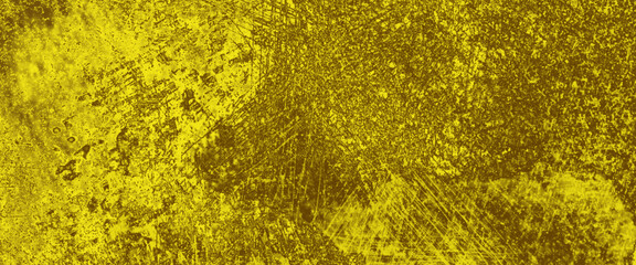 digital painting of gold texture background on the basis of paint. dark black, yellow golden stone concrete paper texture. old brown paper background with texture. watercolor background with grunge.
