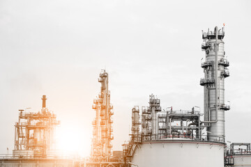 Industrial zone,The equipment of oil refining,Close-up of industrial pipelines of an oil-refinery plant,Detail of oil pipeline with valves in large oil refinery.