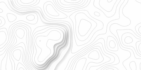 Topographic map background. silver line topography maount map contour background, geographic grid. Abstract vector illustration.	

