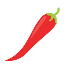 red chili flat icon vector illustration symbol Isolated template. fruits and vegetable icon vector illustration logo template Isolated for any purpose.
