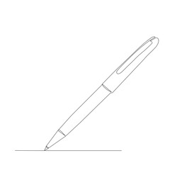 one line pen drawing, vector sketch