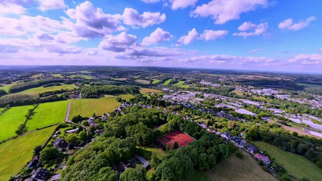 Str&uuml;ckerberg Ennepetal Drohne Wolken 360&deg; Kugelpanorama Kreisbildung