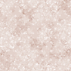 Abstract seamless floral print painted rose bouquets 