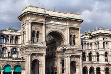 Fototapeta na wymiar Milan city, Italy. Galleria Vittorio Emanuele.