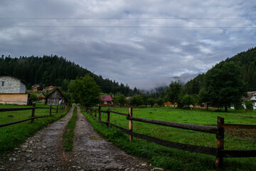 Fototapeta na wymiar beautiful landscape of the carpathians