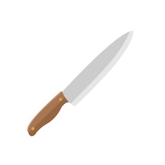 Vector illustration of kitchen knife, butcher knife and kitchen tools