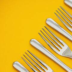A high resolution image of cutlery, great for social media or web use.